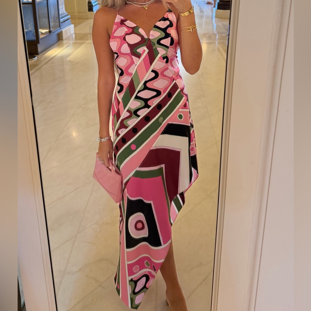 Pucci dress high low side